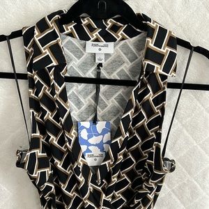 DVF for Target black patterned jumpsuit